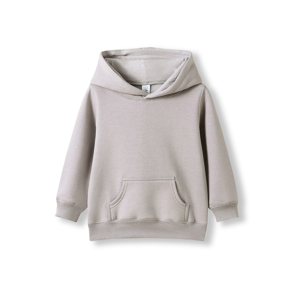 Baby Fleece Hoodie - Stone Grey - Front