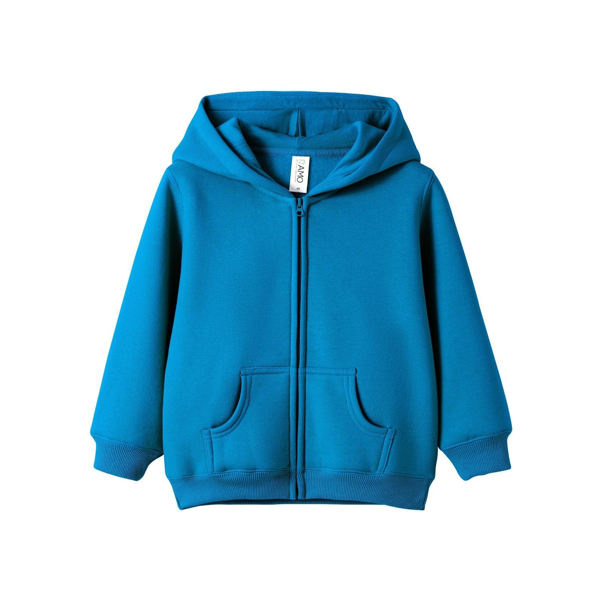 Fleece baby Zip Hoodie - Azure - Front
