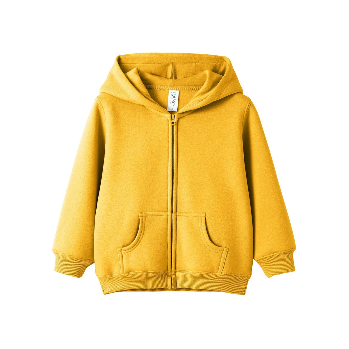 Fleece baby Zip Hoodie - Gold - Front