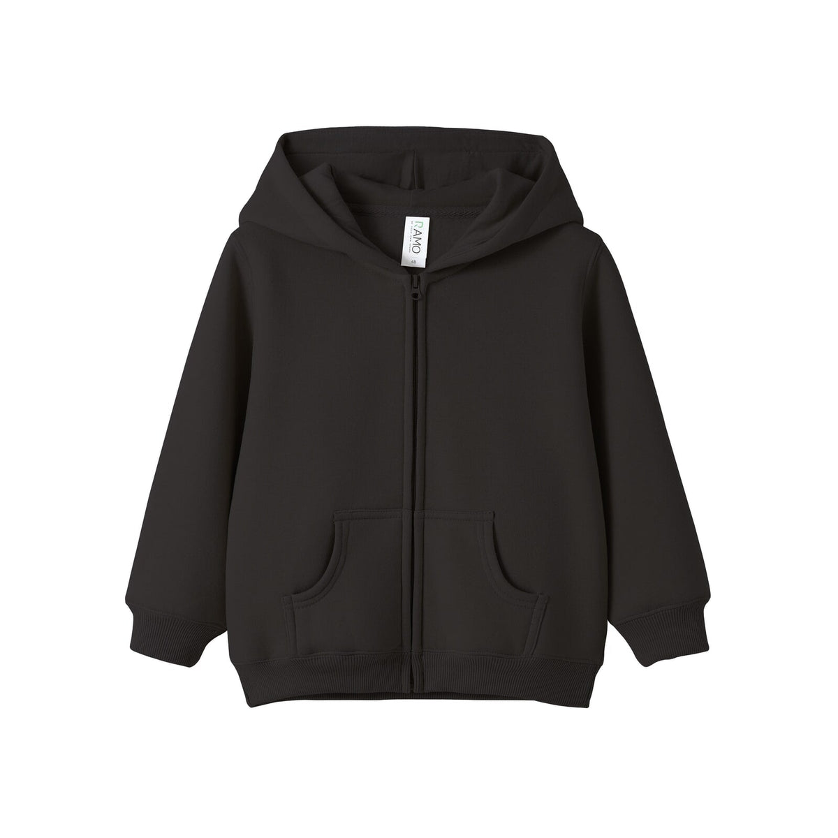 Fleece baby Zip Hoodie - New Charcoal - Front