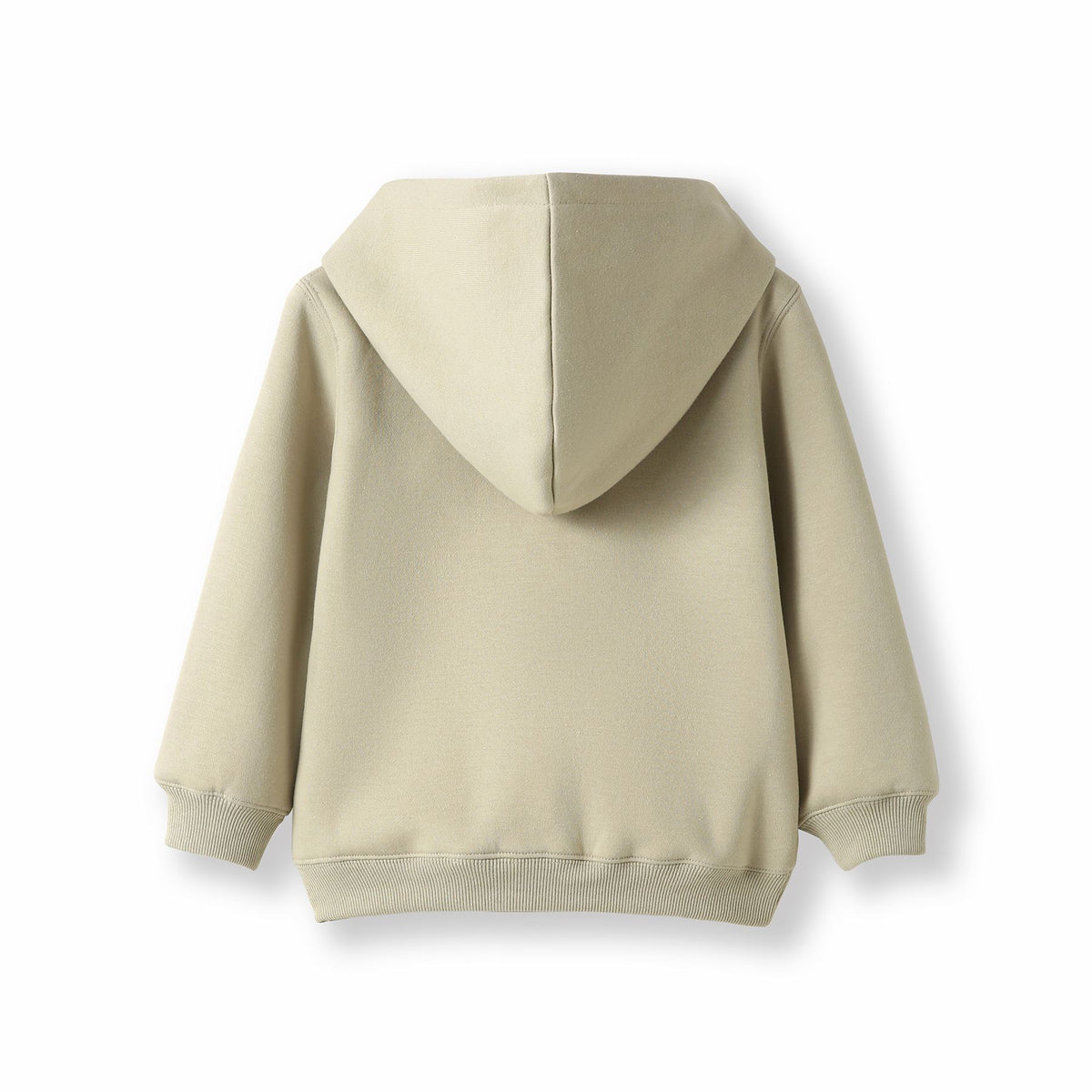 Fleece baby Zip Hoodie - Sand - Back