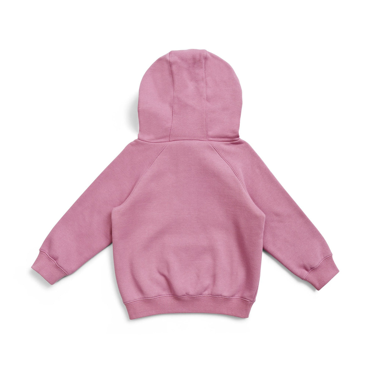 Babies Cotton Care Kangaroo Zip Pocket Hoodie - Cool Pink - Back