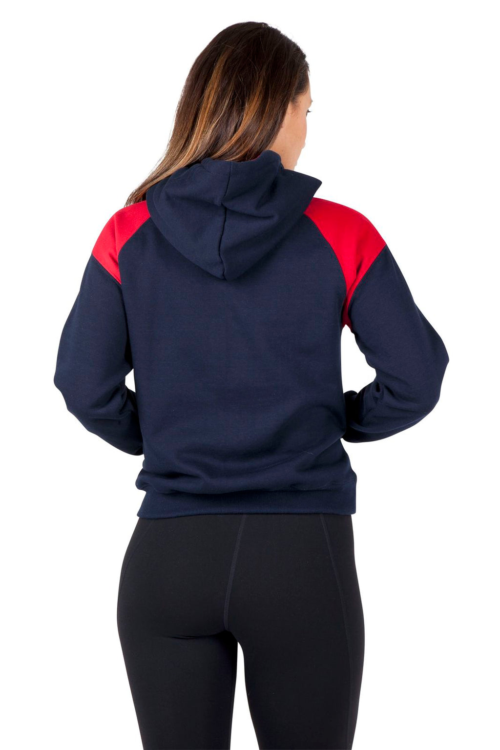 Womens/Juniors  Shoulder Contrast Panel Hoodie - view