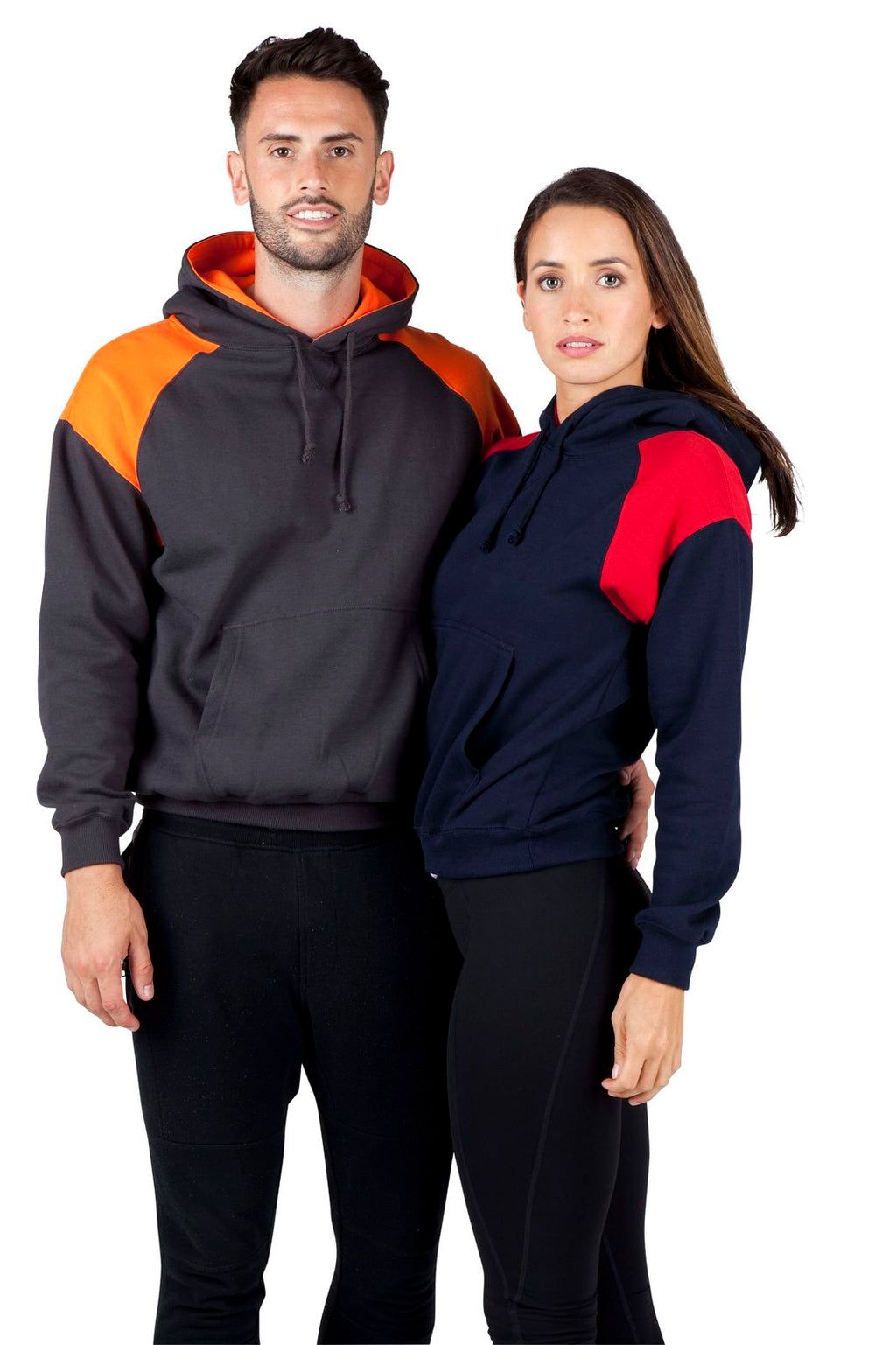 Womens/Juniors  Shoulder Contrast Panel Hoodie - view