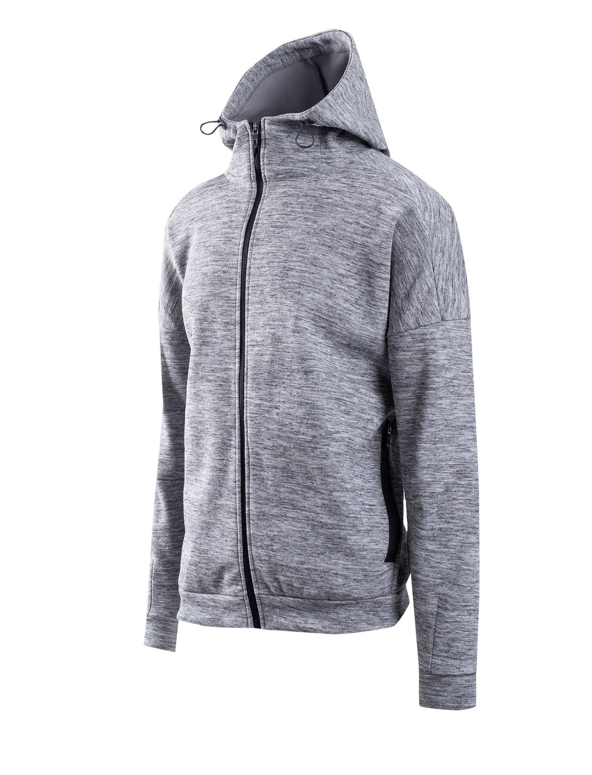 Mens' SPACE hoodie - Carbon Marl - Side