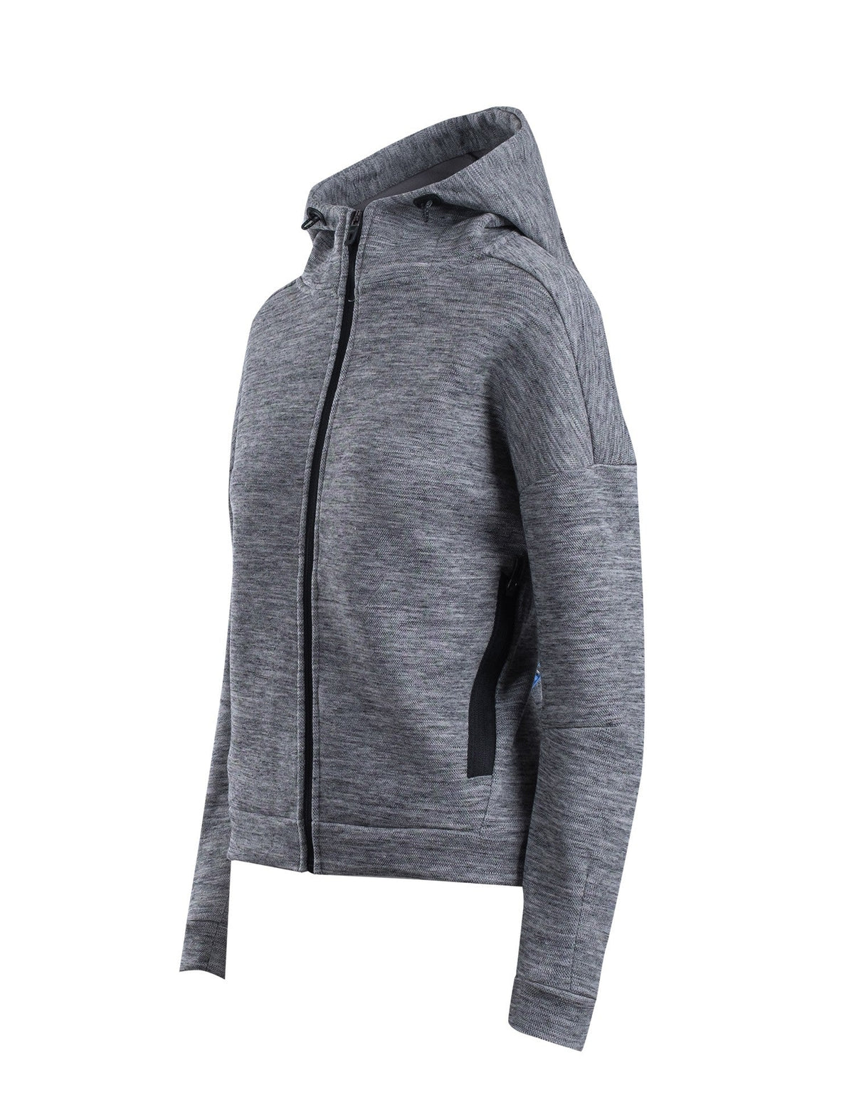 Womens'/Juniors' SPACE hoodie - Carbon Marl - Side