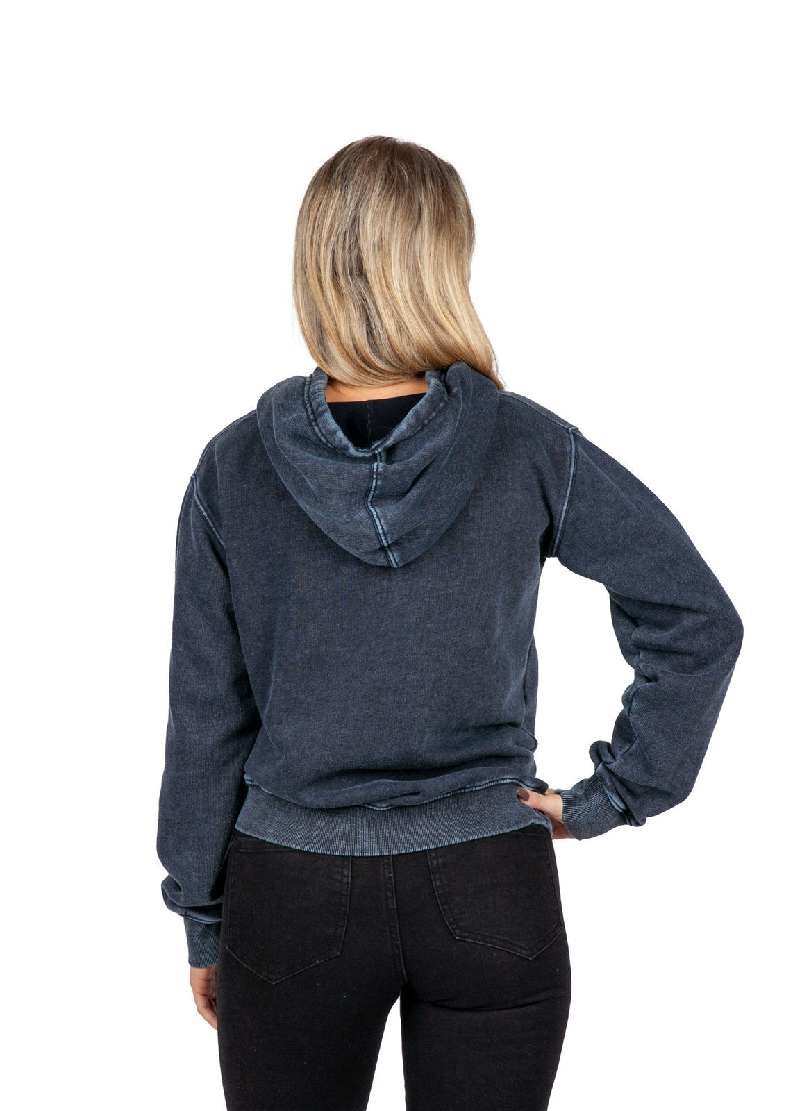 Womens'/Junior's  Stone Wash Fleece Hoodie - view