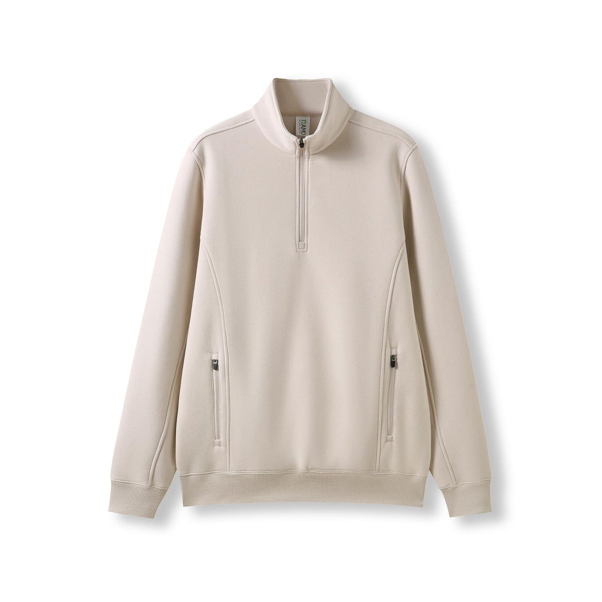 Men's Enterprise Half Zip Fleece - Natural Faded