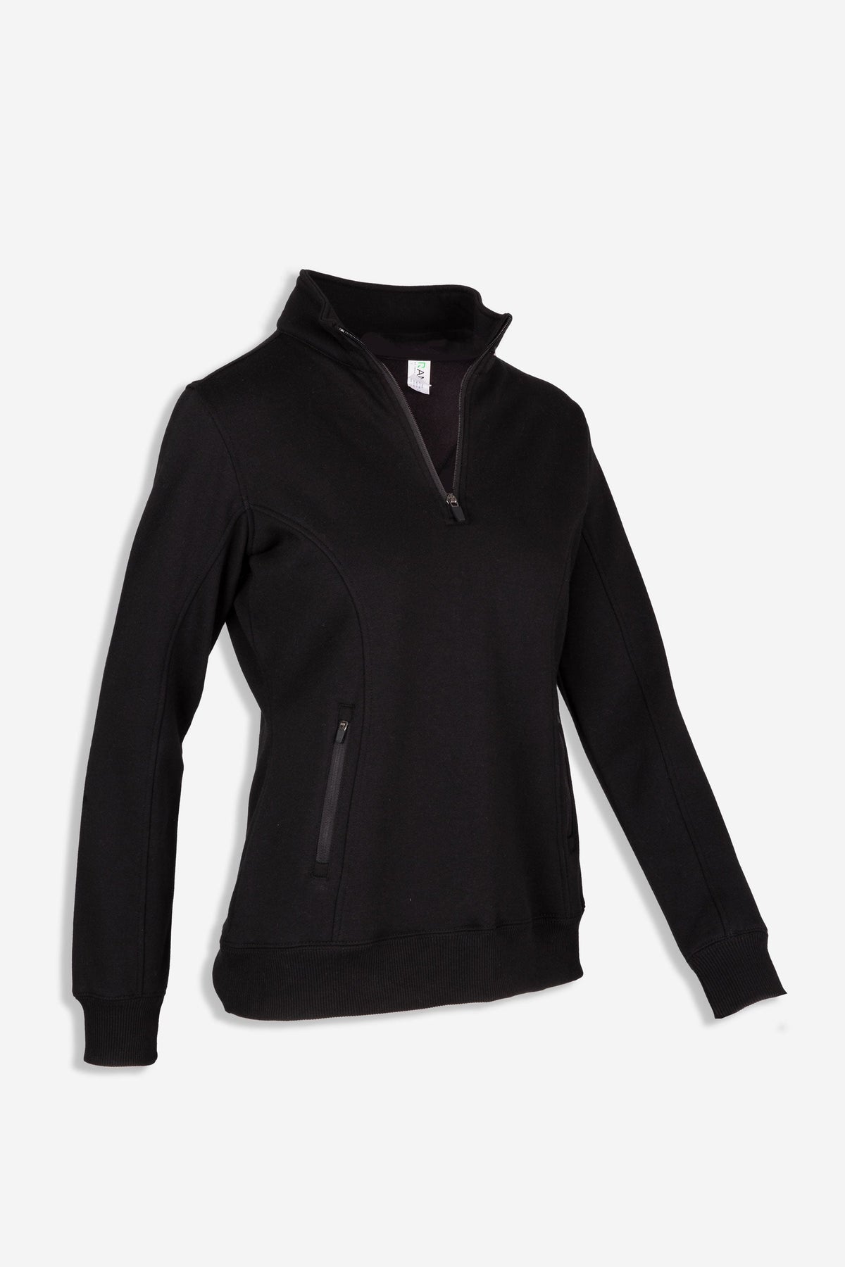 Womens' Enterprise Half Zip Fleece - Black - Side