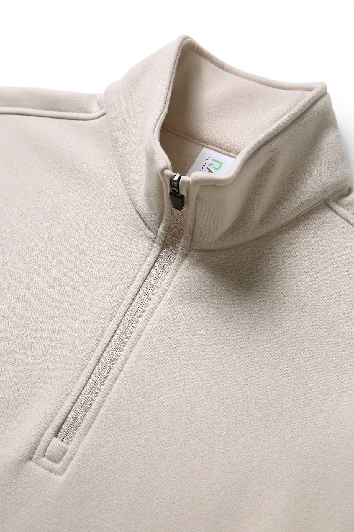 Womens' Enterprise Half Zip Fleece - Natural Faded - View