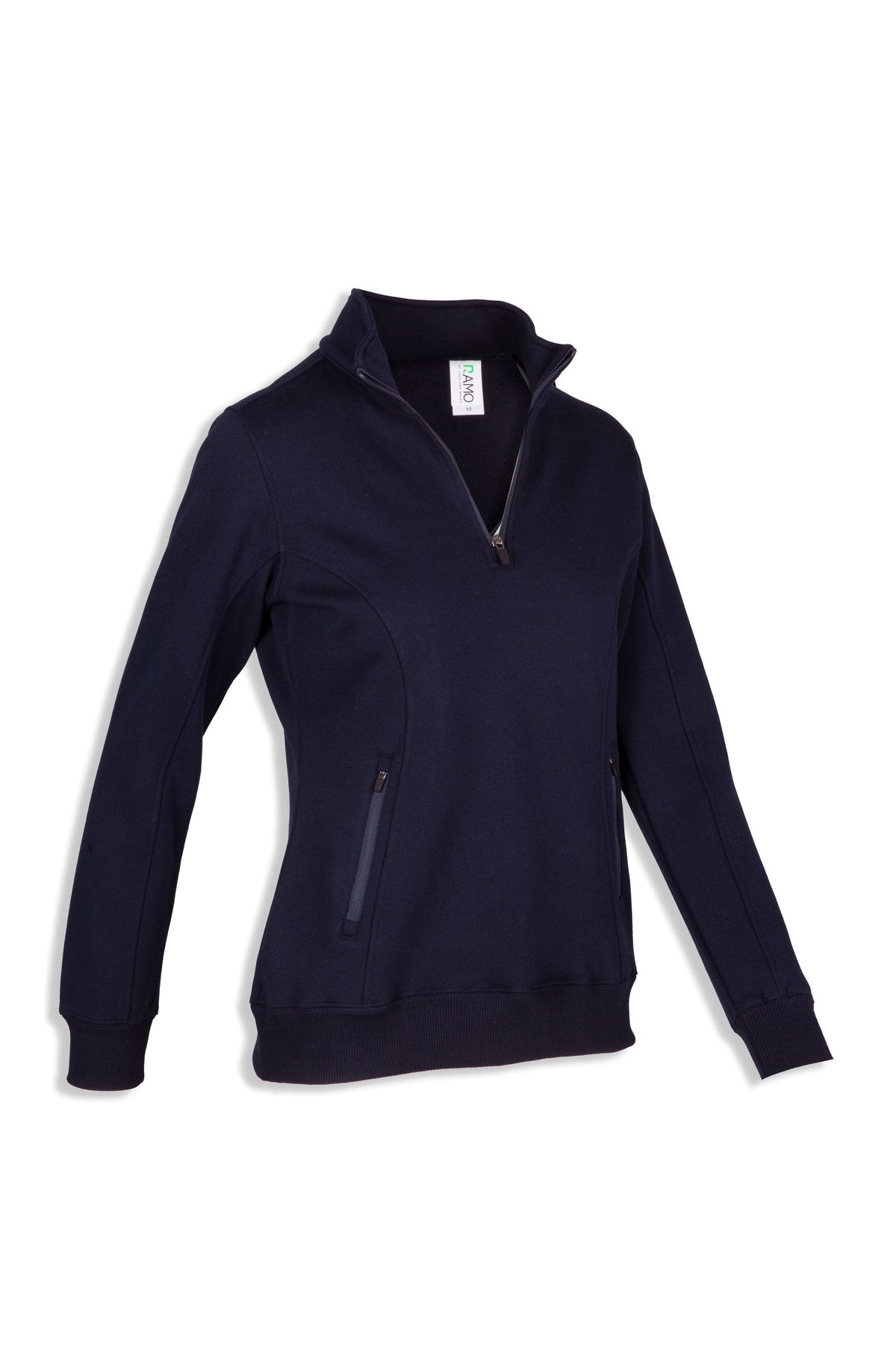 Womens' Enterprise Half Zip Fleece - Navy Blue - Side