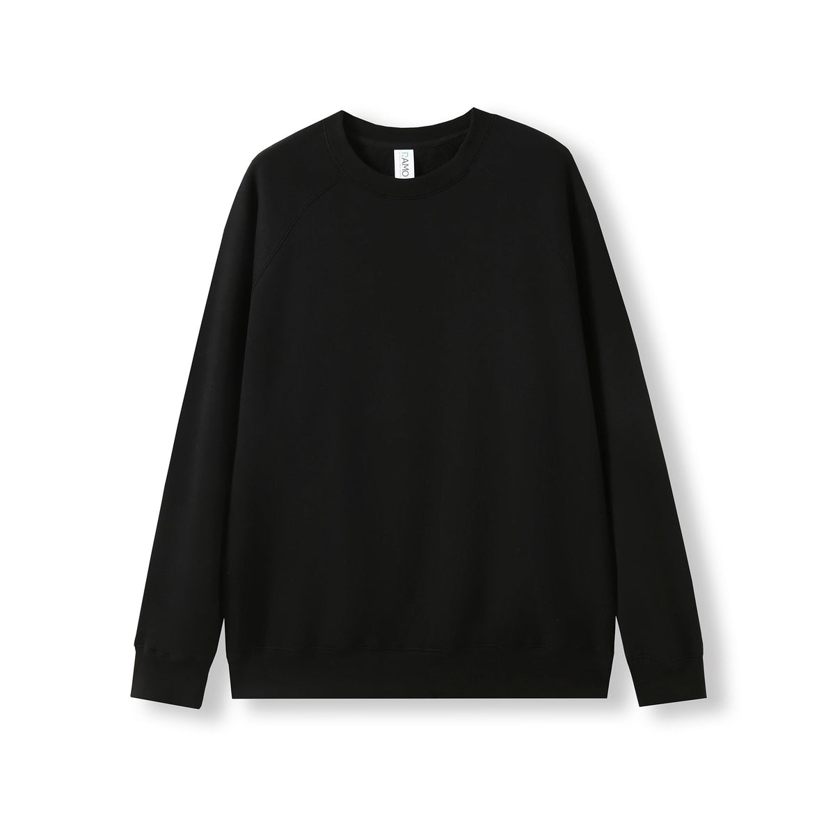 Adults' Cotton Care Sweatshirt - Black - Front