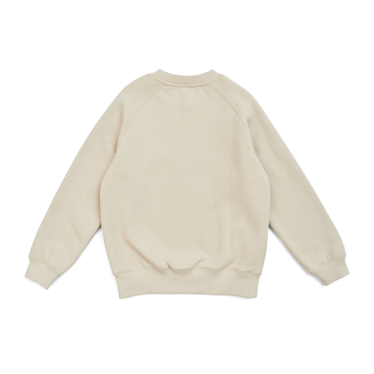 Kids' Cotton Care Sweatshirts - Natural - Back