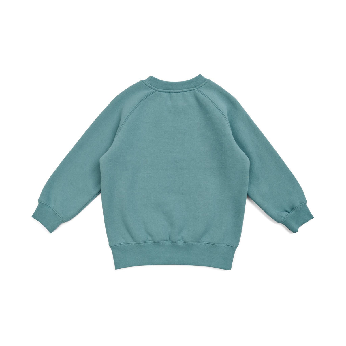 Kids' Cotton Care Sweatshirts - Slate Green - Back