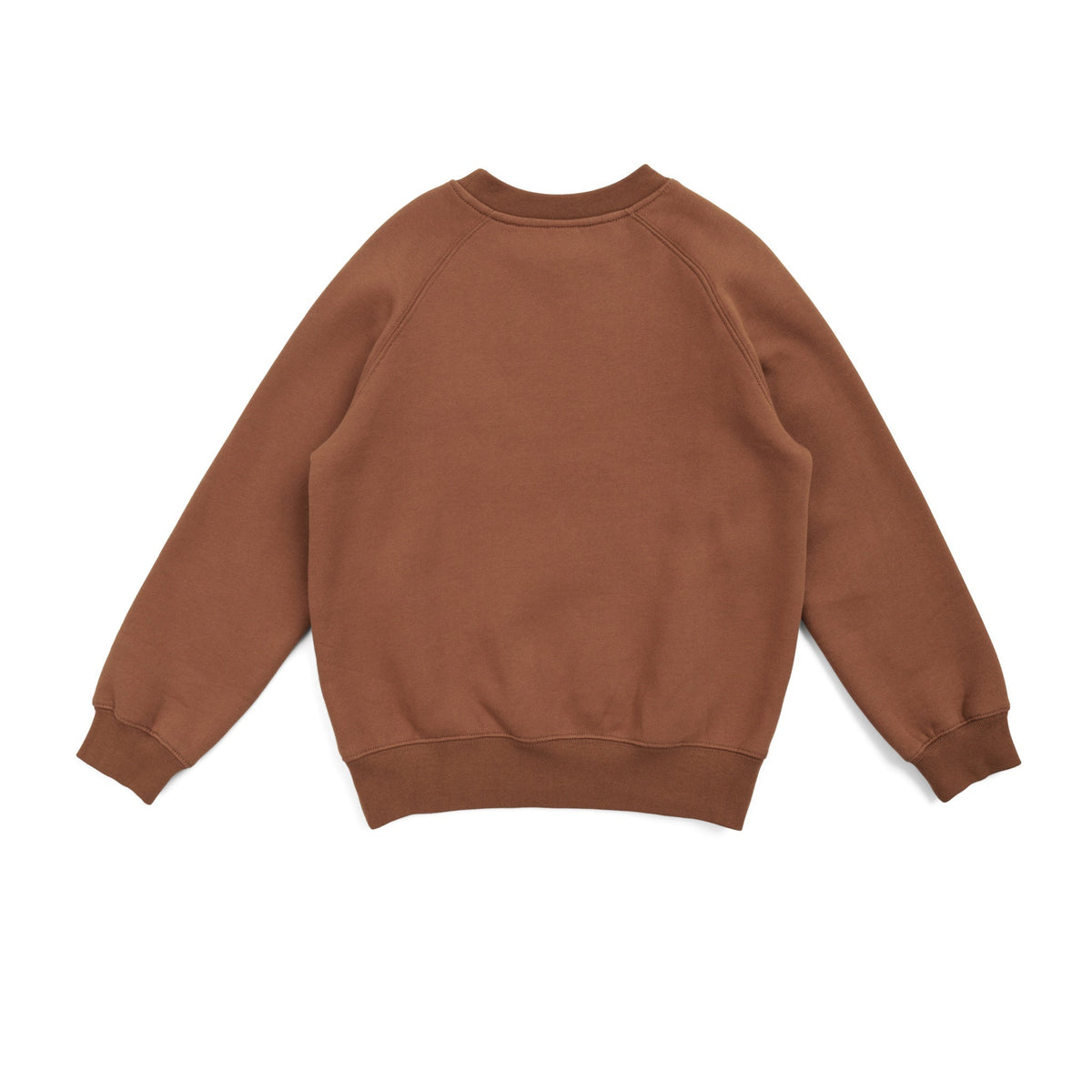 Kids' Cotton Care Sweatshirts - Toffee - Back