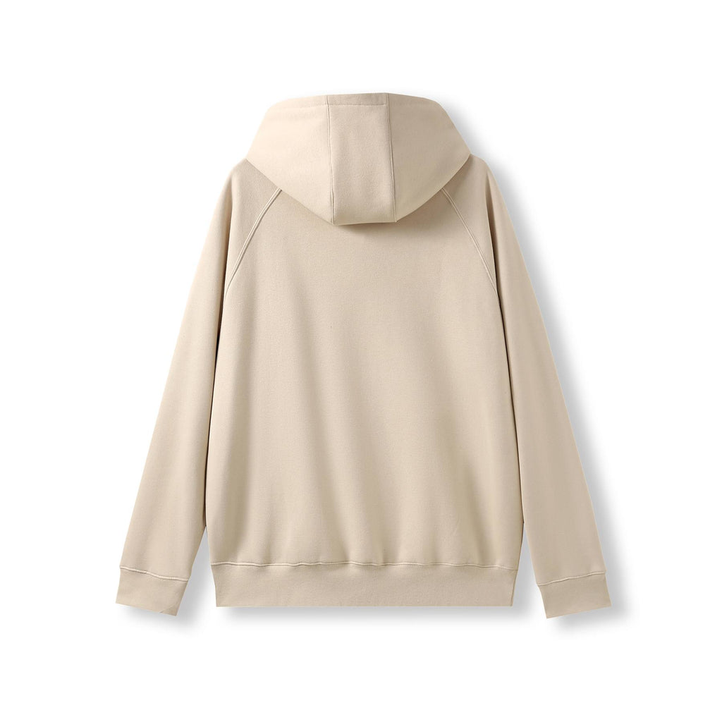 Mens' Cotton Care Kangaroo Hoodie - Natural - Back