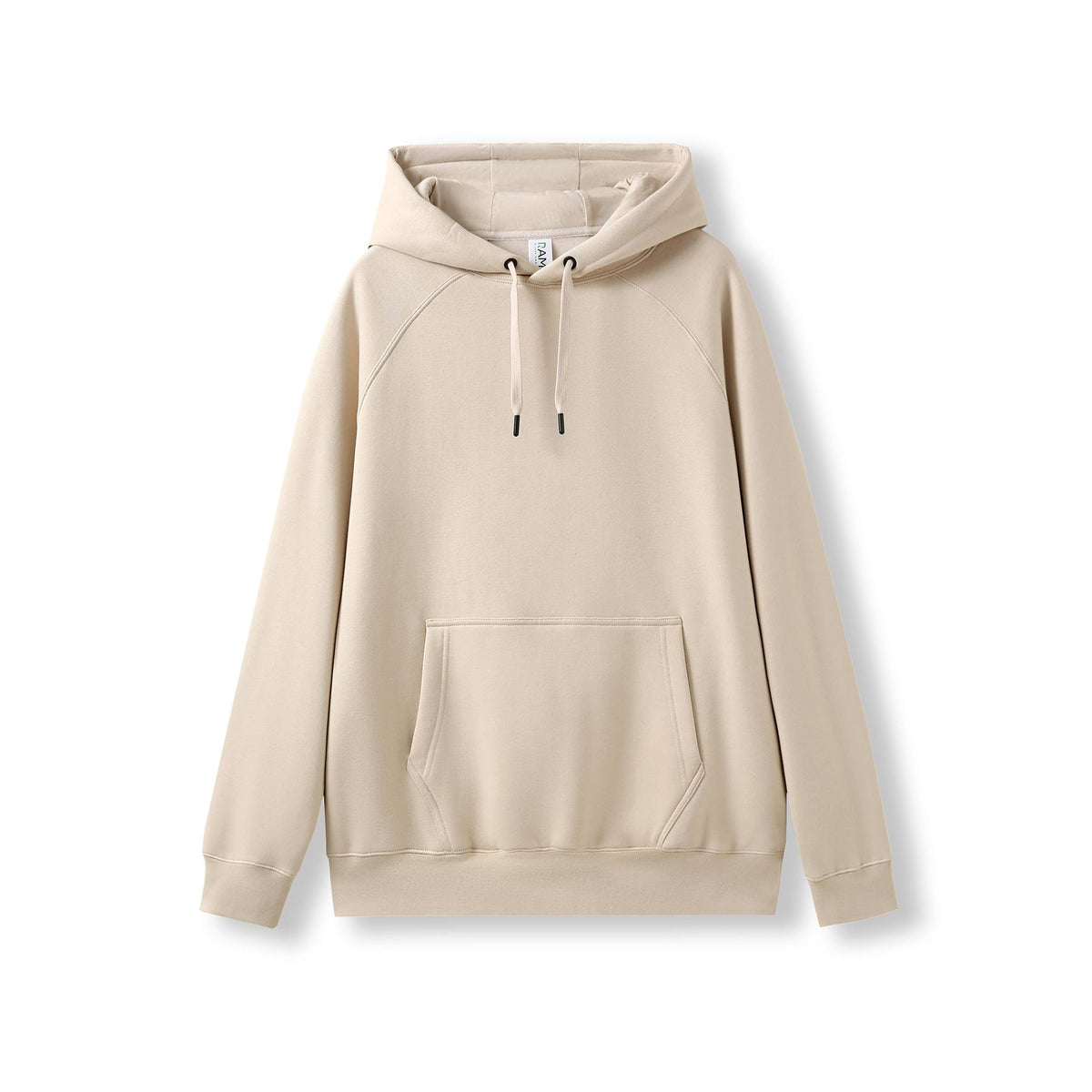 Mens' Cotton Care Kangaroo Hoodie - Natural - Front