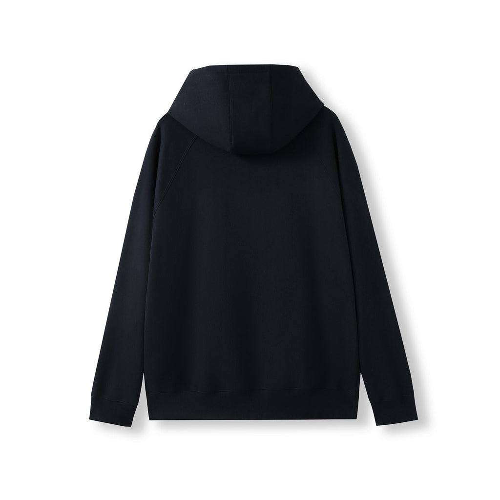 Mens' Cotton Care Kangaroo Hoodie - Navy Blue - Back