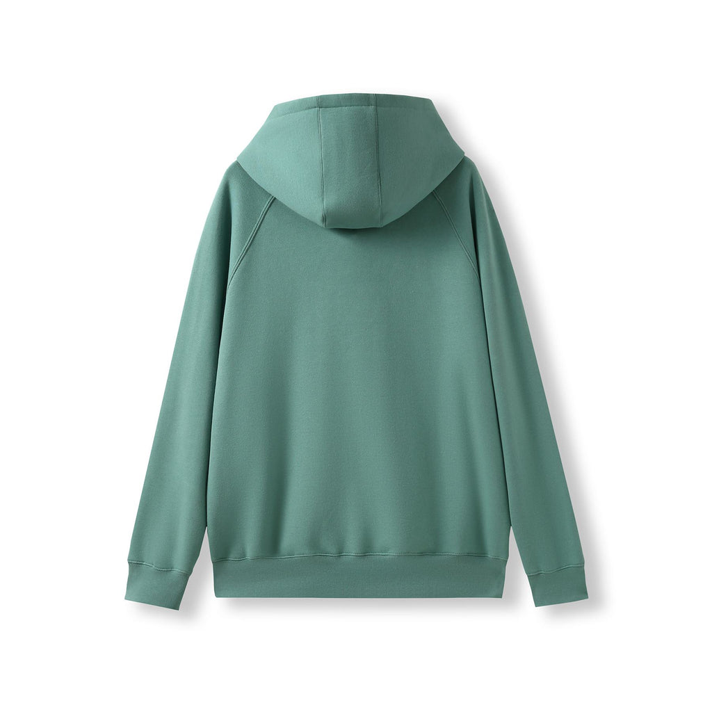 Mens' Cotton Care Kangaroo Hoodie - Slate Green - Back