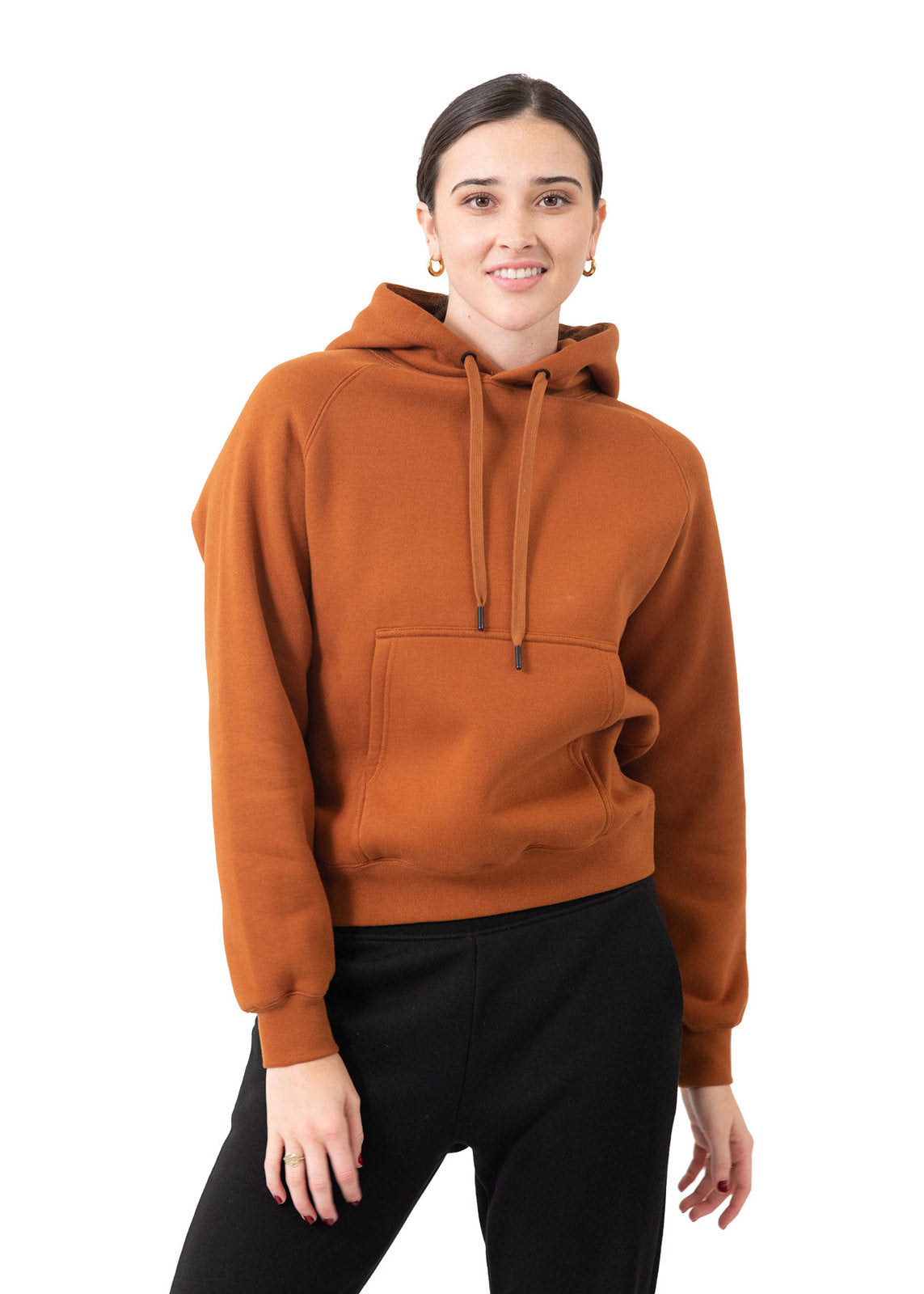Womens/Junior Cotton Care Kangaroo Pocket Hoodie - view