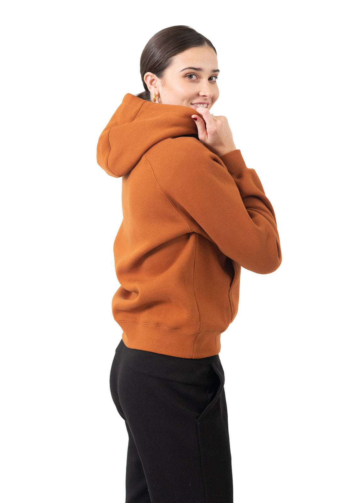 Womens/Junior Cotton Care Kangaroo Pocket Hoodie - view