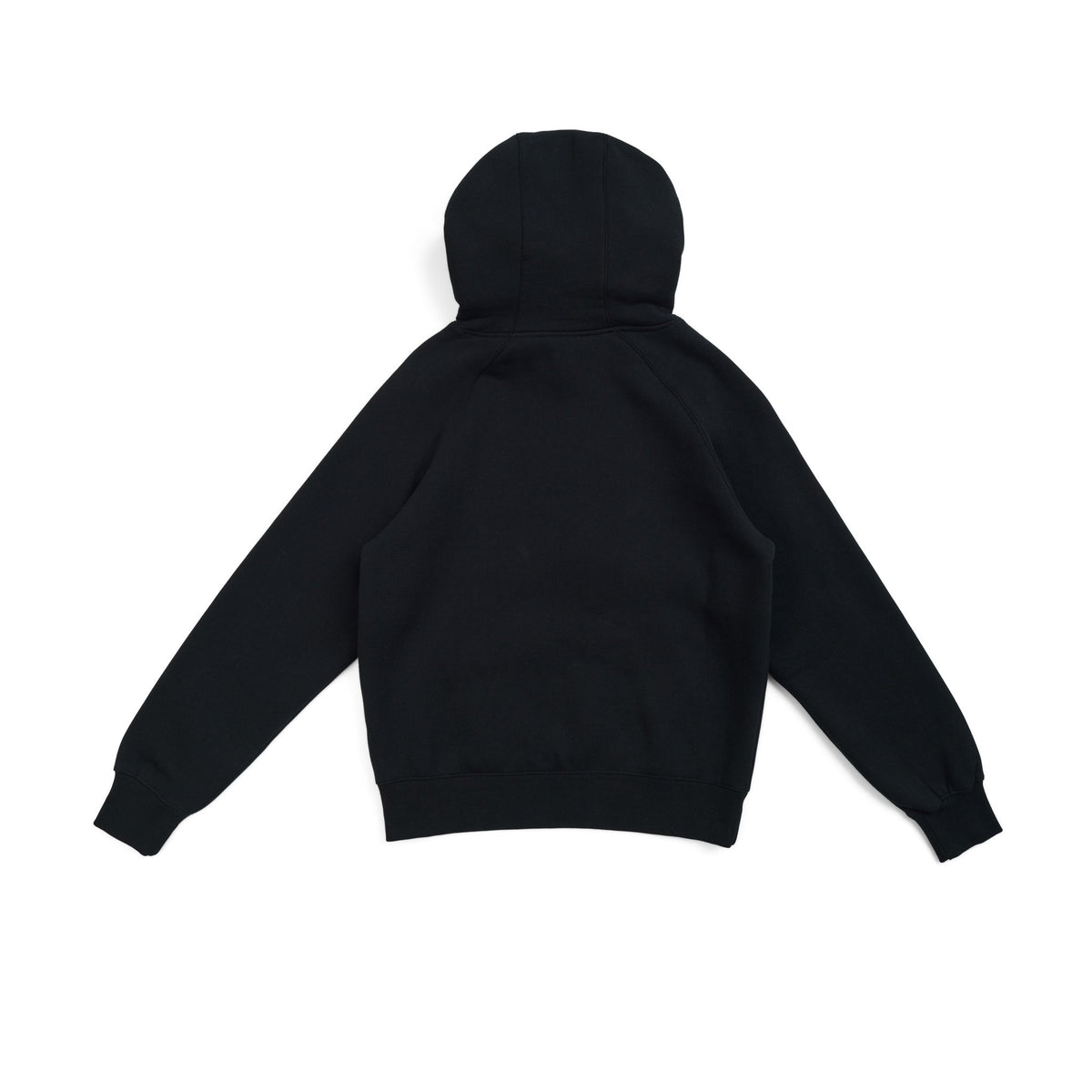 Womens/Junior Cotton Care Kangaroo Pocket Hoodie - Black - Back