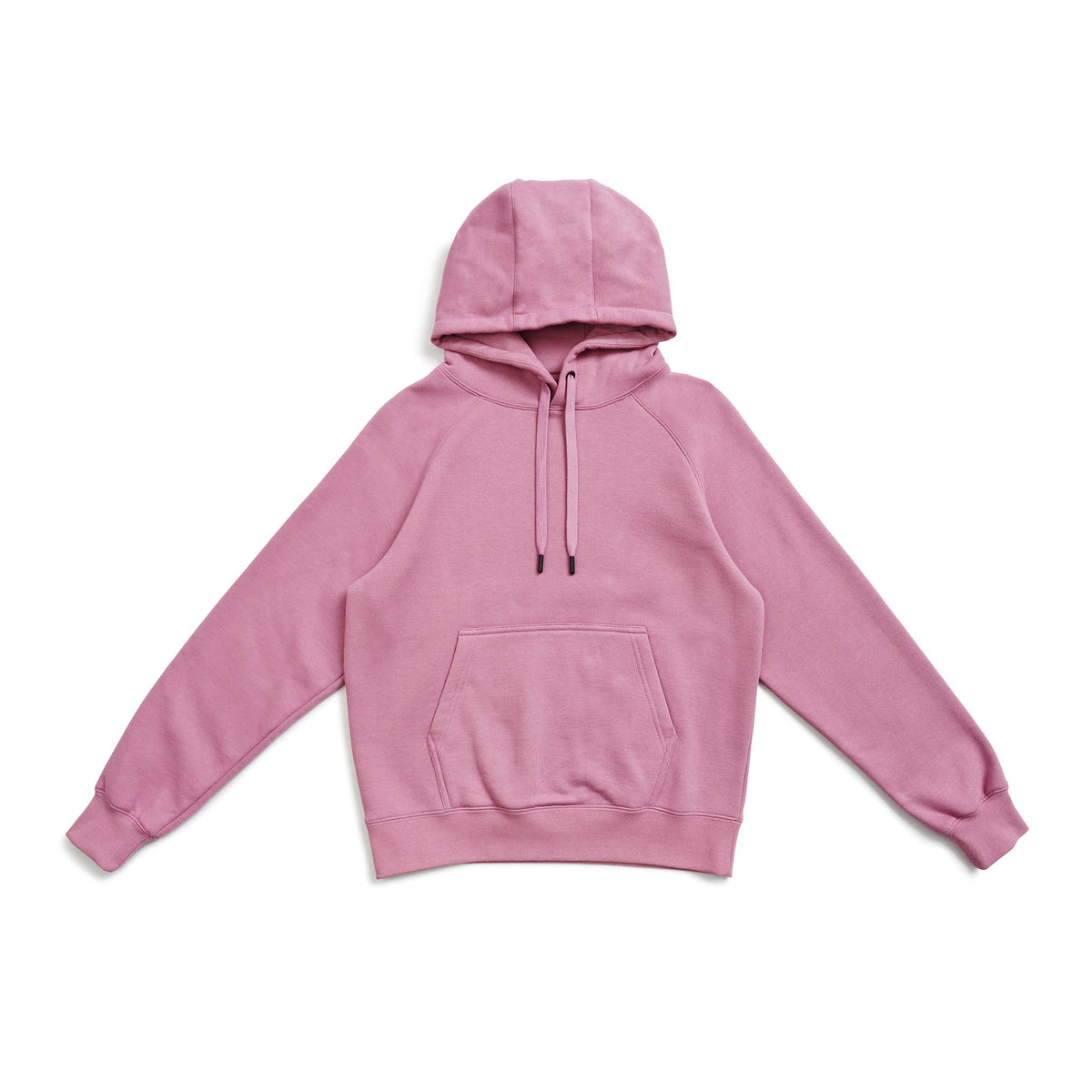 Womens/Junior Cotton Care Kangaroo Pocket Hoodie - Cool Pink - Front