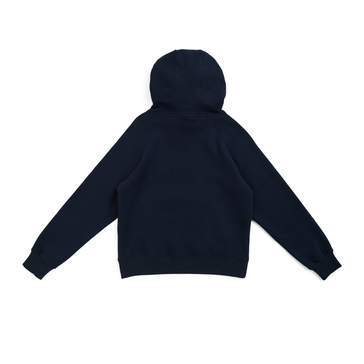 Womens/Junior Cotton Care Kangaroo Pocket Hoodie - Navy Blue - Back