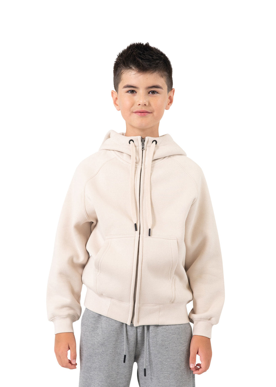 Womens/Junior' Cotton Care Kangaroo Pocket Zipper Hoodie - view