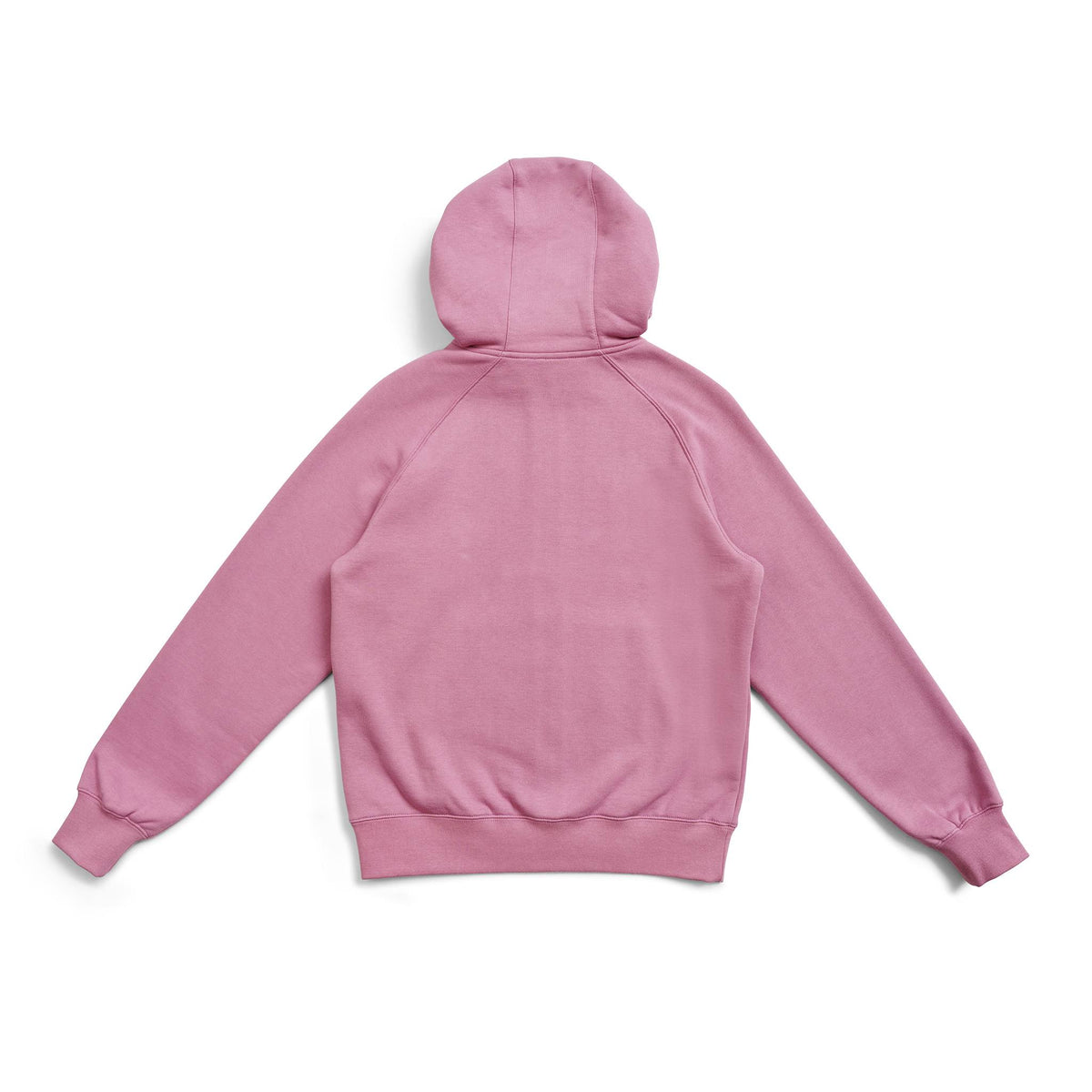 Womens/Junior' Cotton Care Kangaroo Pocket Zipper Hoodie - Cool Pink - Back