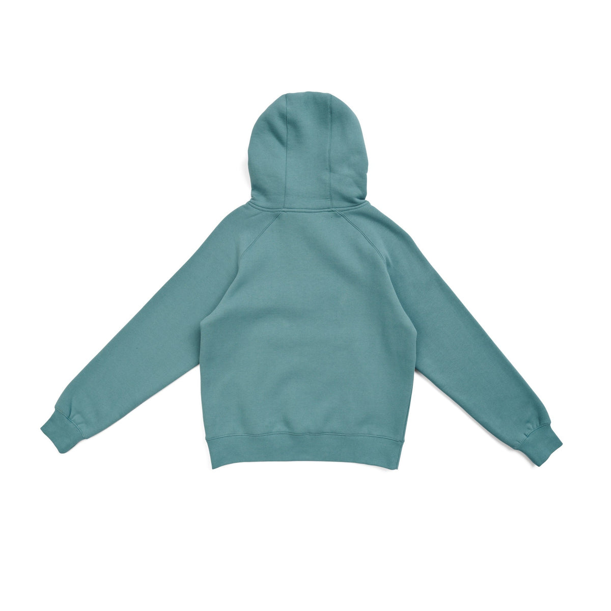 Womens/Junior' Cotton Care Kangaroo Pocket Zipper Hoodie - Slate Green - Back