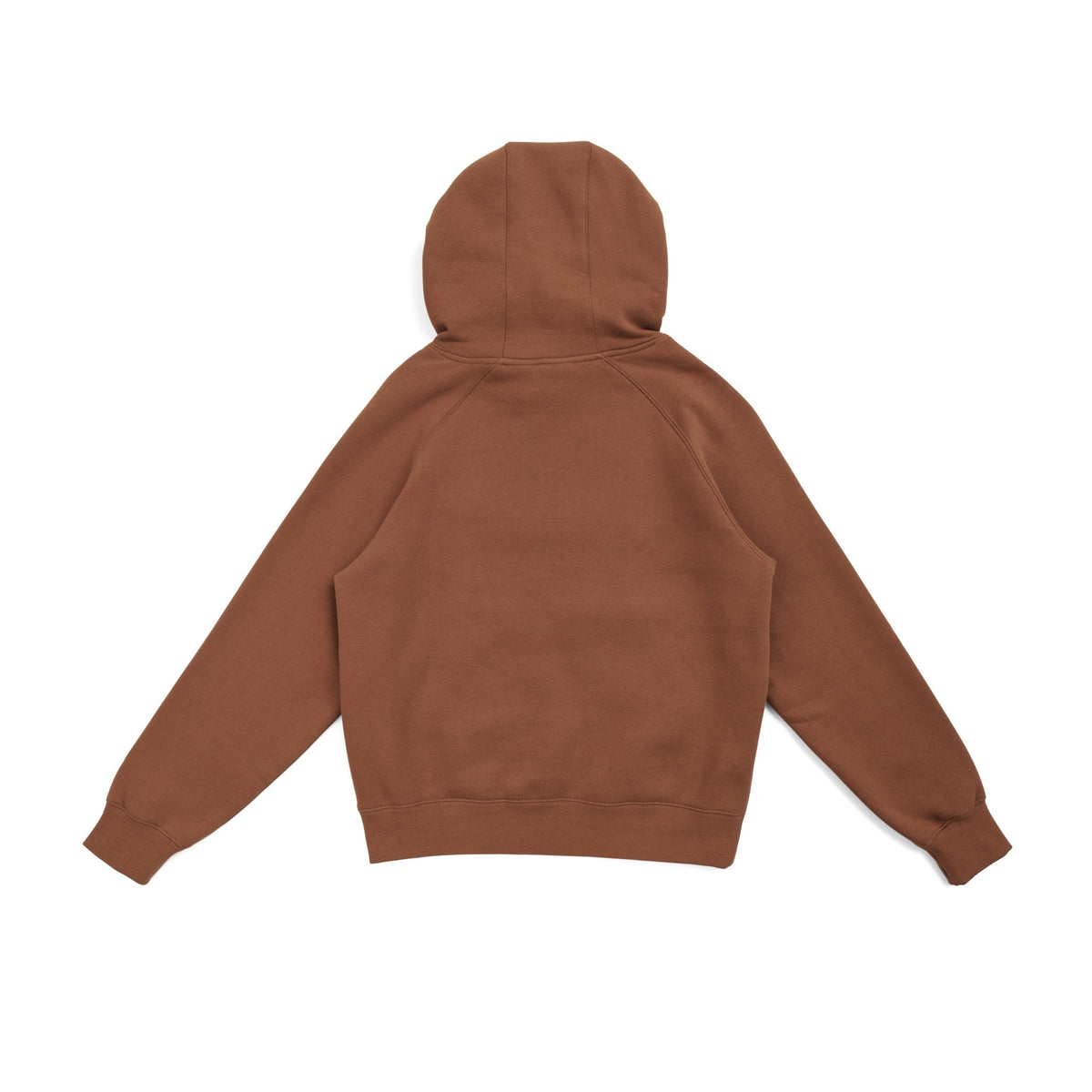 Womens/Junior' Cotton Care Kangaroo Pocket Zipper Hoodie - Toffee - Back