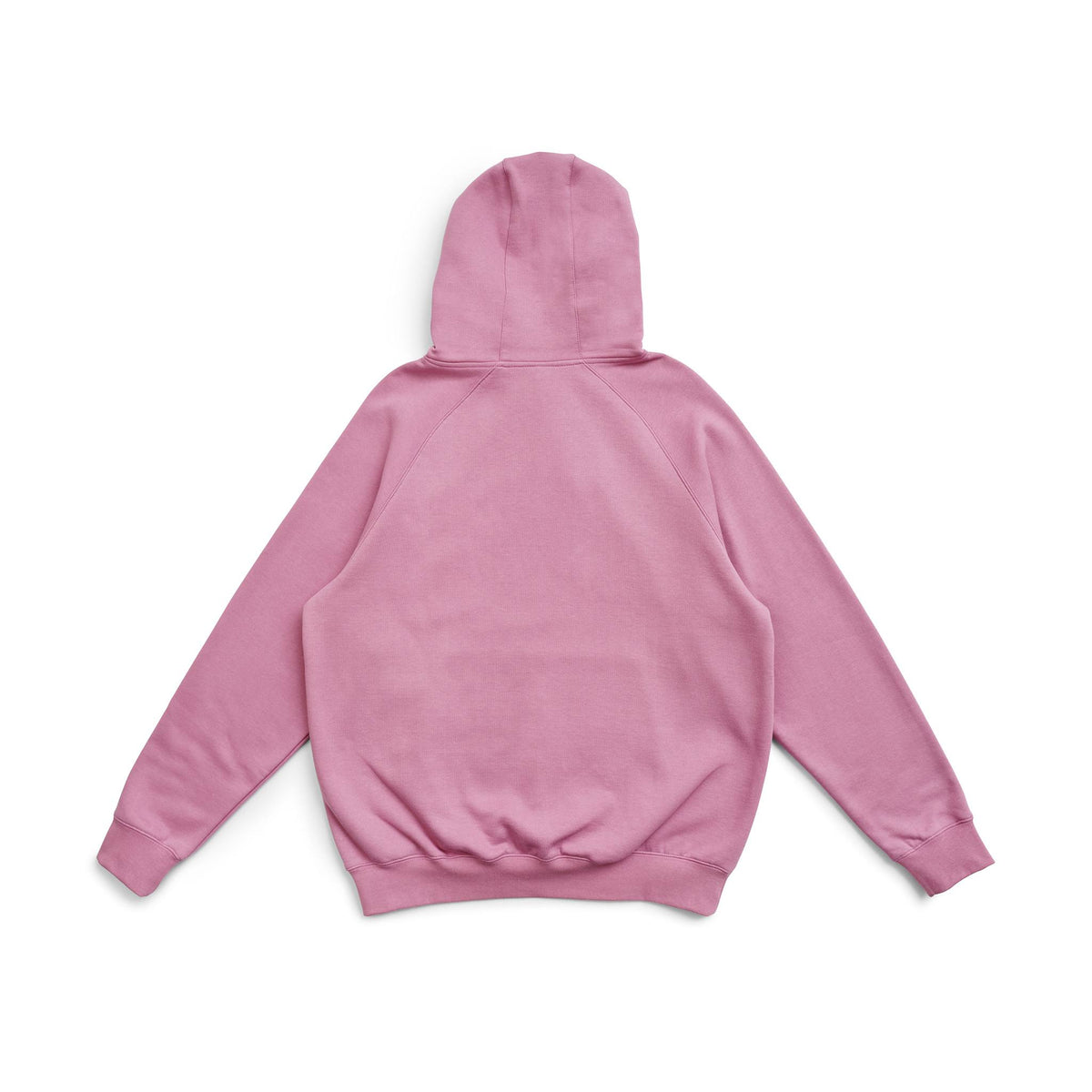 Mens' Cotton Care Kangaroo Pocket Zipper Hoodie - Cool Pink - Back