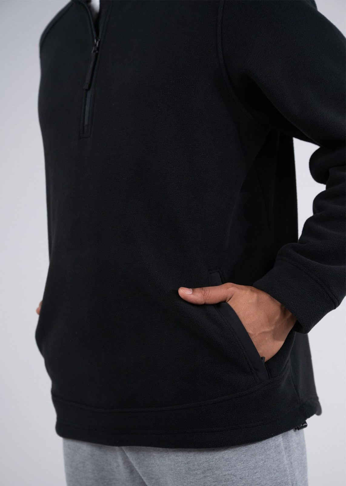 320gsm Men's / Unisex  Polar Fleece Half Zip Top - view
