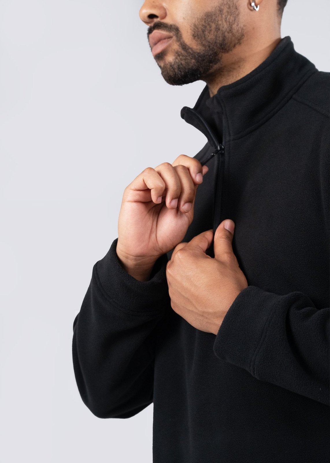 320gsm Men's / Unisex  Polar Fleece Half Zip Top - view