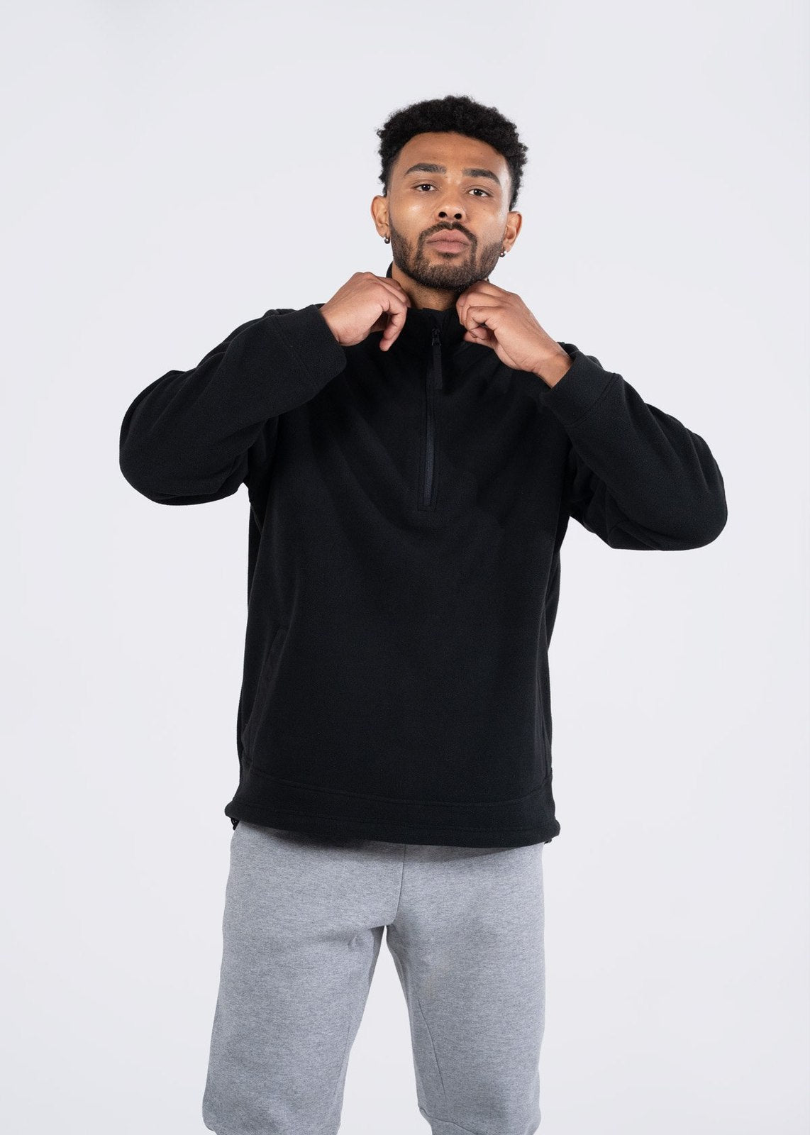 320gsm Men's / Unisex  Polar Fleece Half Zip Top - view