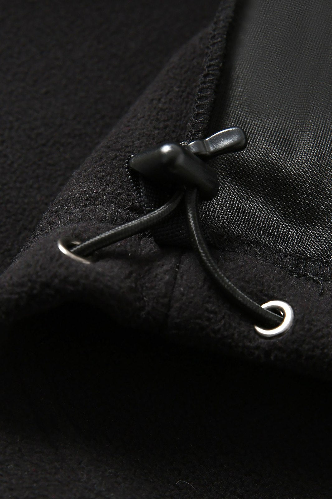320gsm Men's / Unisex  Polar Fleece Half Zip Top - Black - View