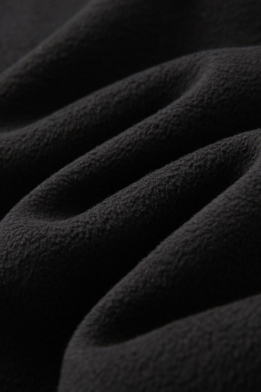 320gsm Men's / Unisex  Polar Fleece Half Zip Top - Black - View