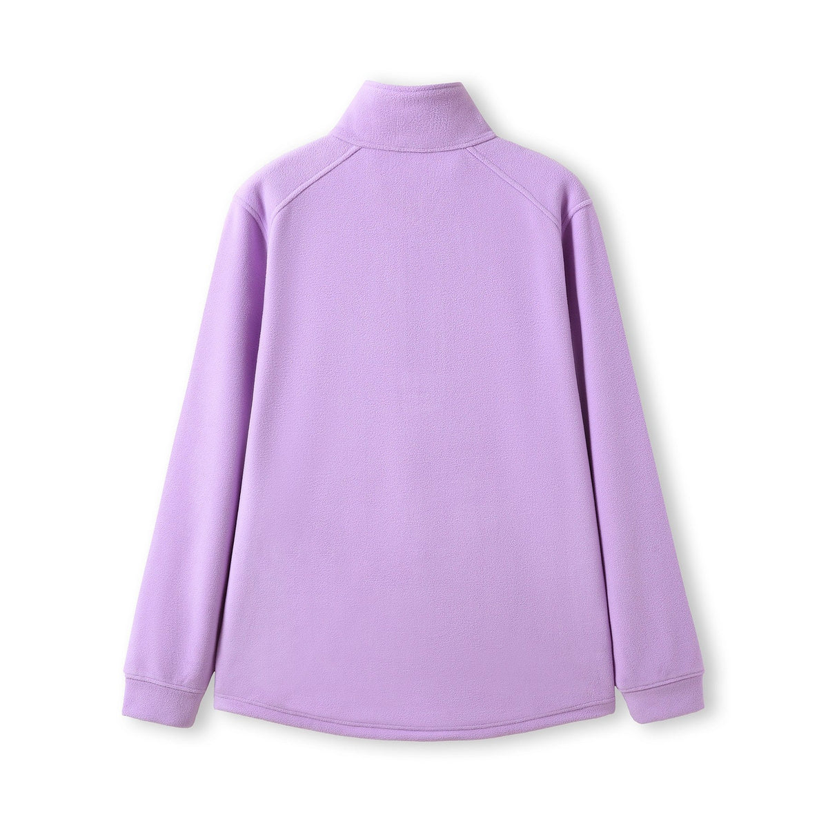 320gsm Men's / Unisex  Polar Fleece Half Zip Top - Lavender - Back