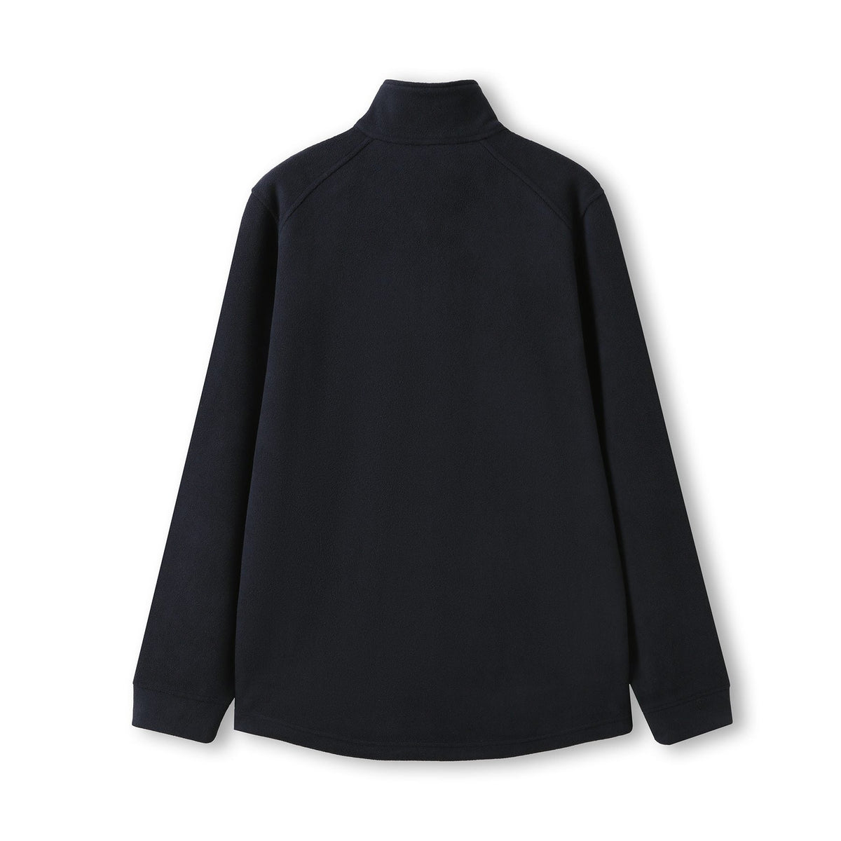 320gsm Men's / Unisex  Polar Fleece Half Zip Top - Navy Blue - Back