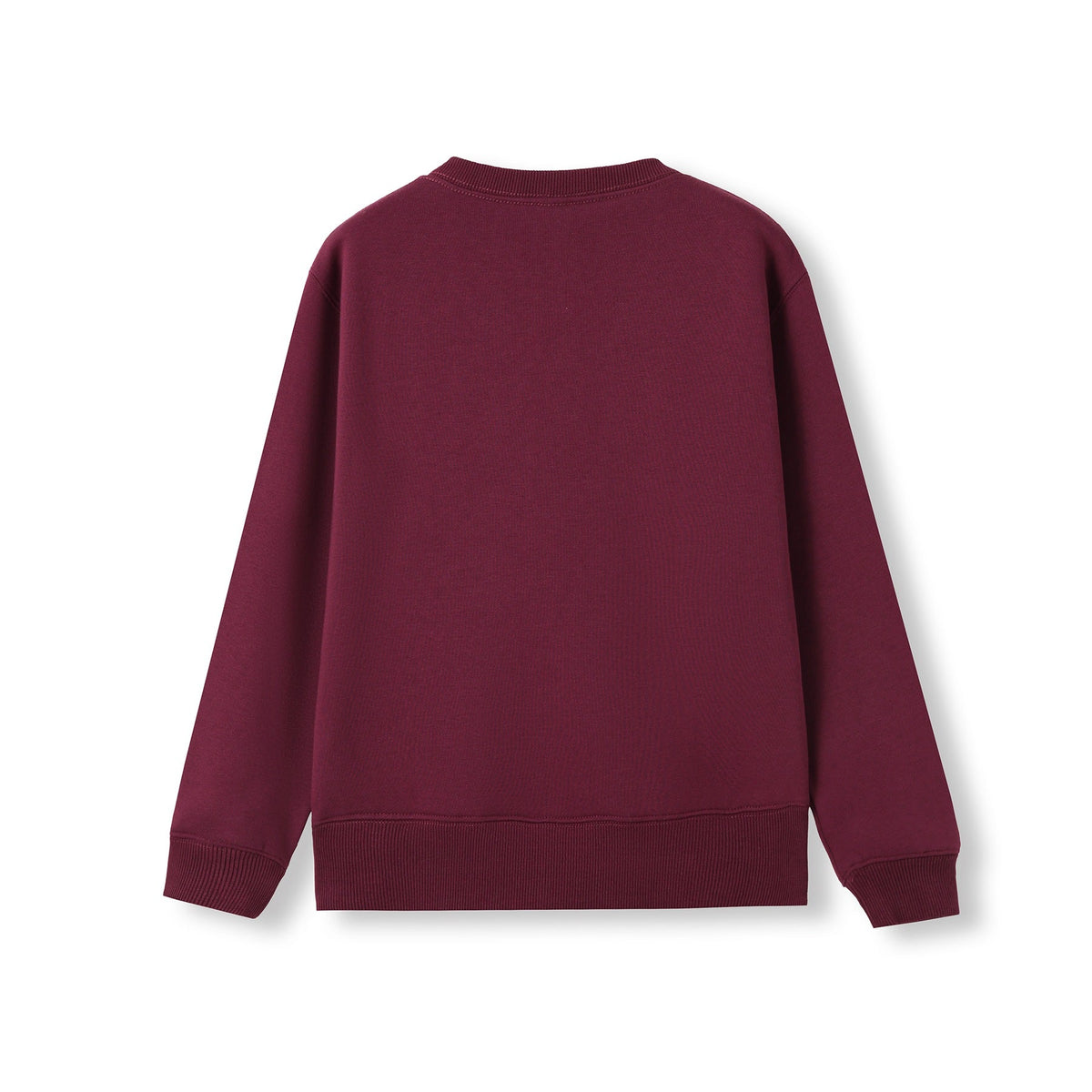 Kids v-neck Fleece - Maroon - Back