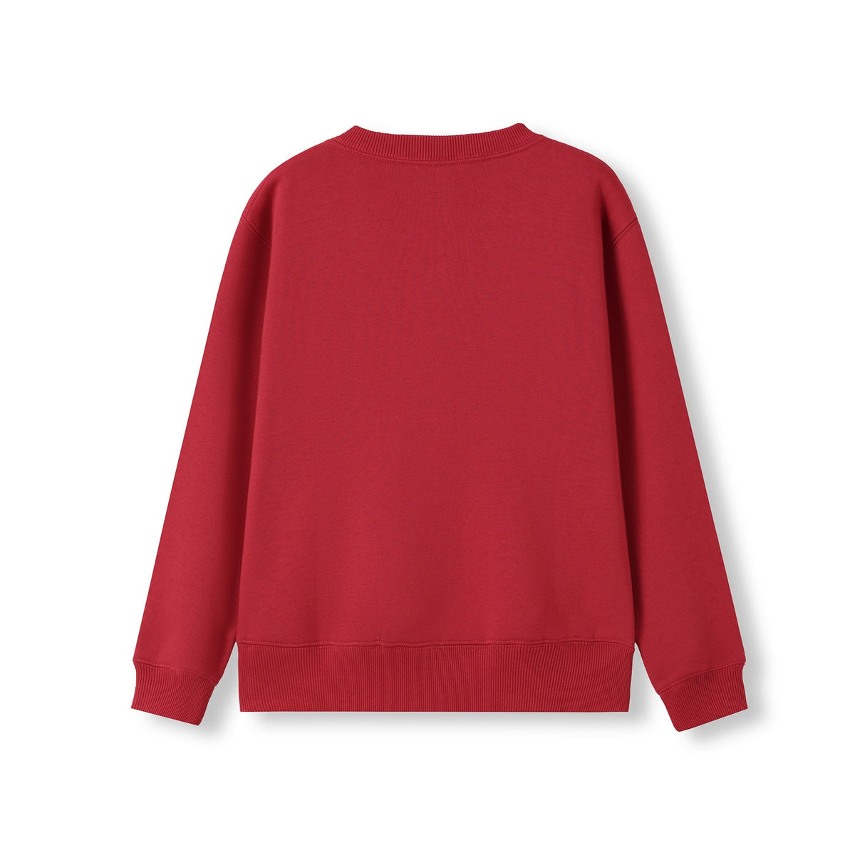 Kids v-neck Fleece - Red - Back