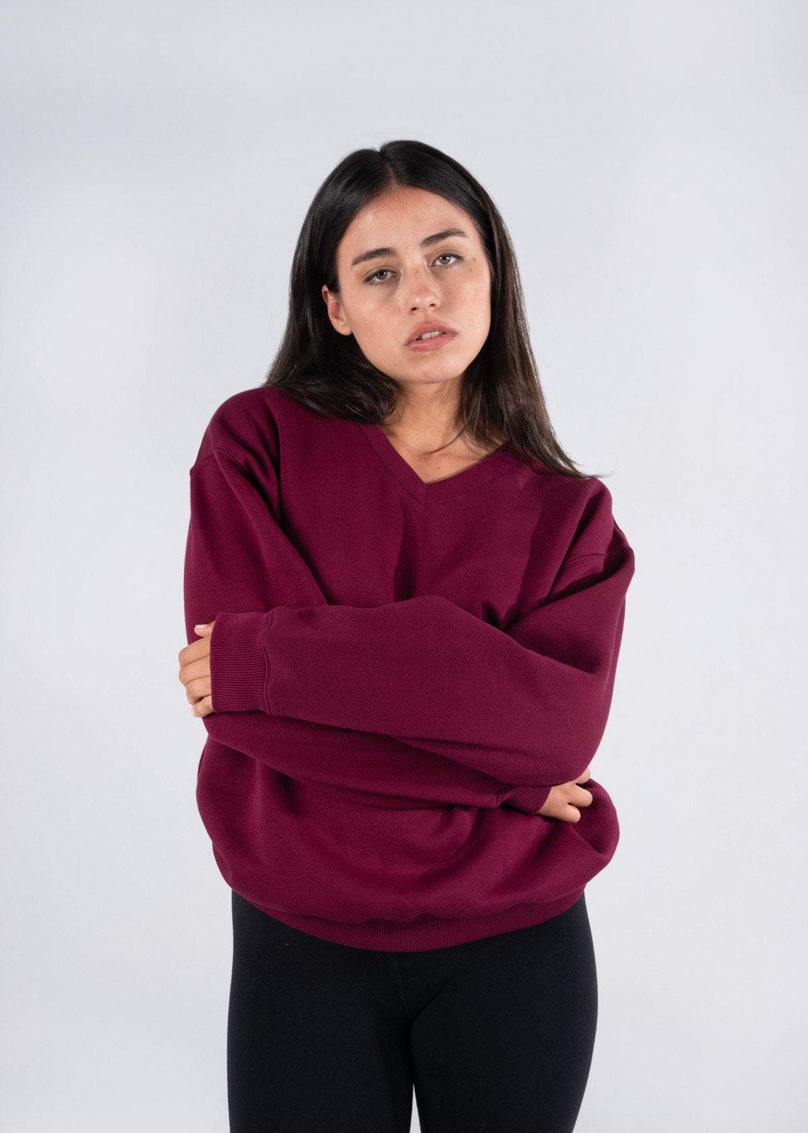 Men's/Unisex V-neck Fleece - view