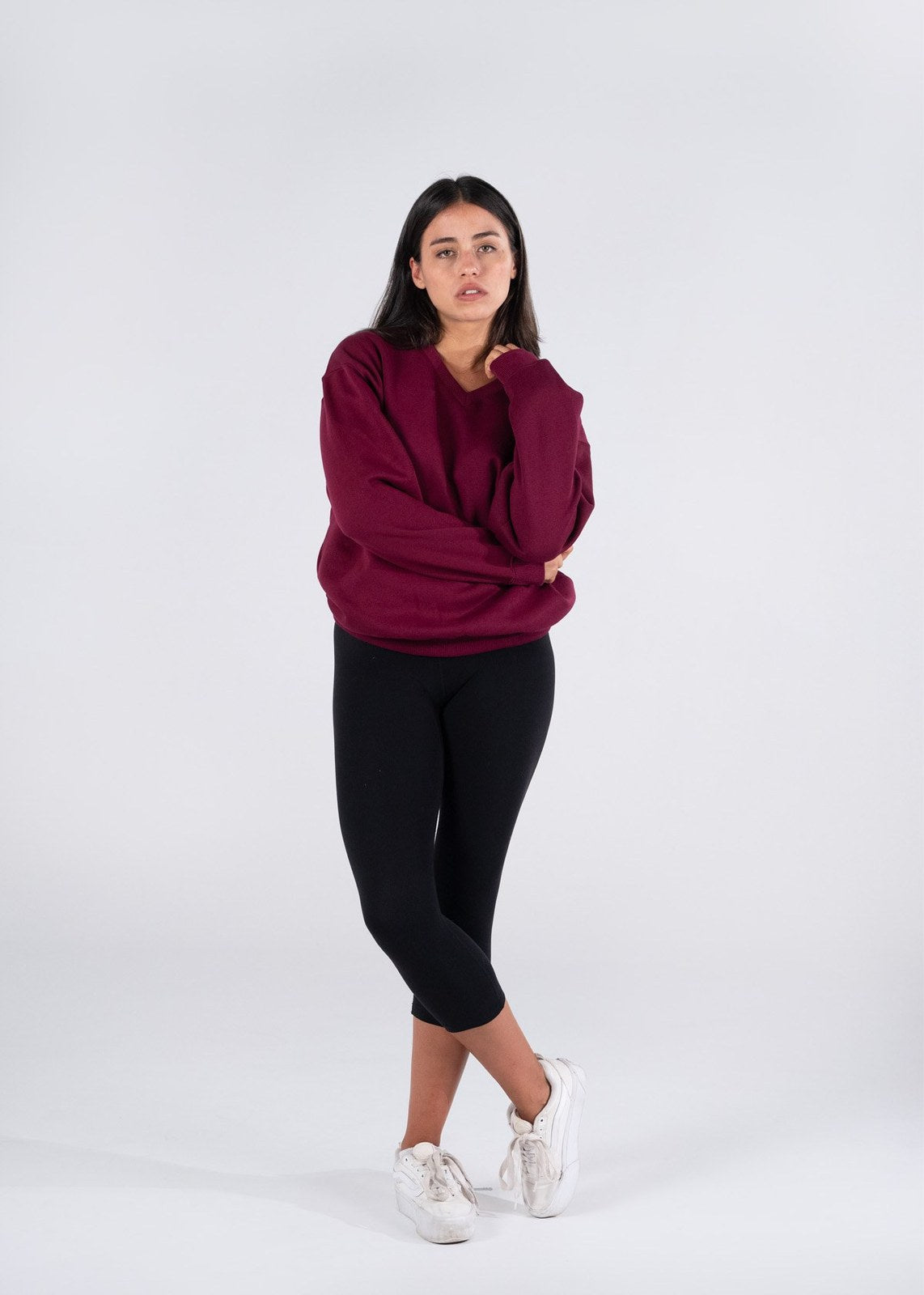 Men's/Unisex V-neck Fleece - view