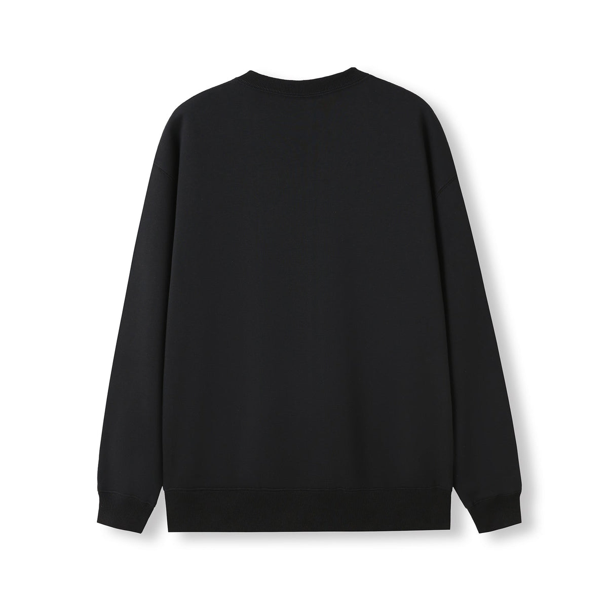 Men's/Unisex V-neck Fleece - Black - Back