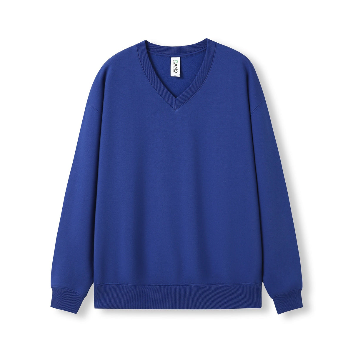 Men's/Unisex V-neck Fleece - Royal Blue - Front