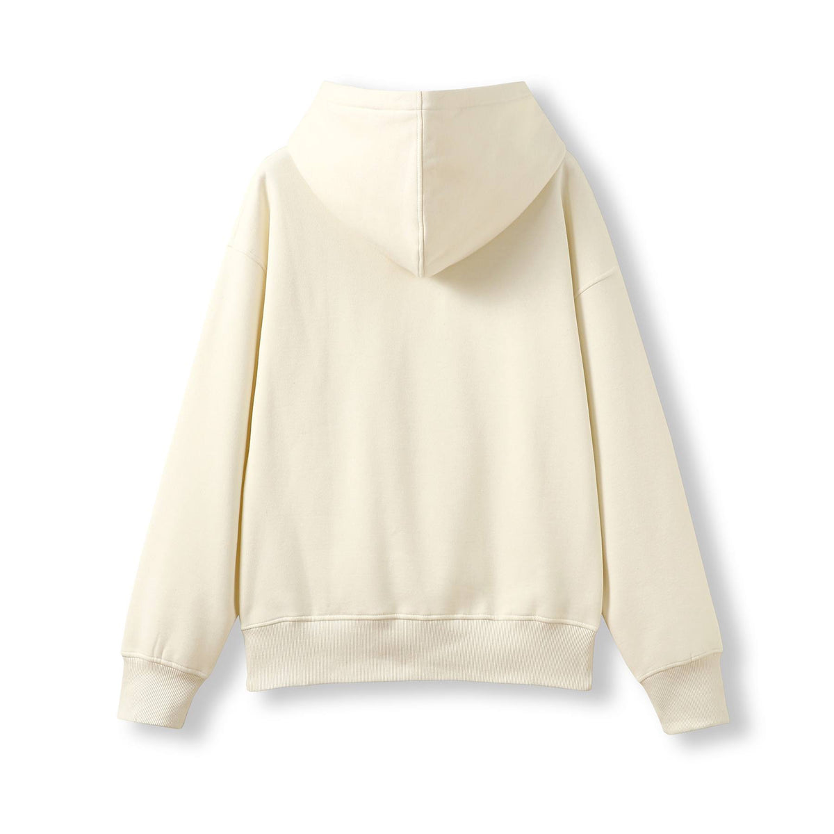 Kid's Easy Fit Oversize Hoodies - Off White - Back