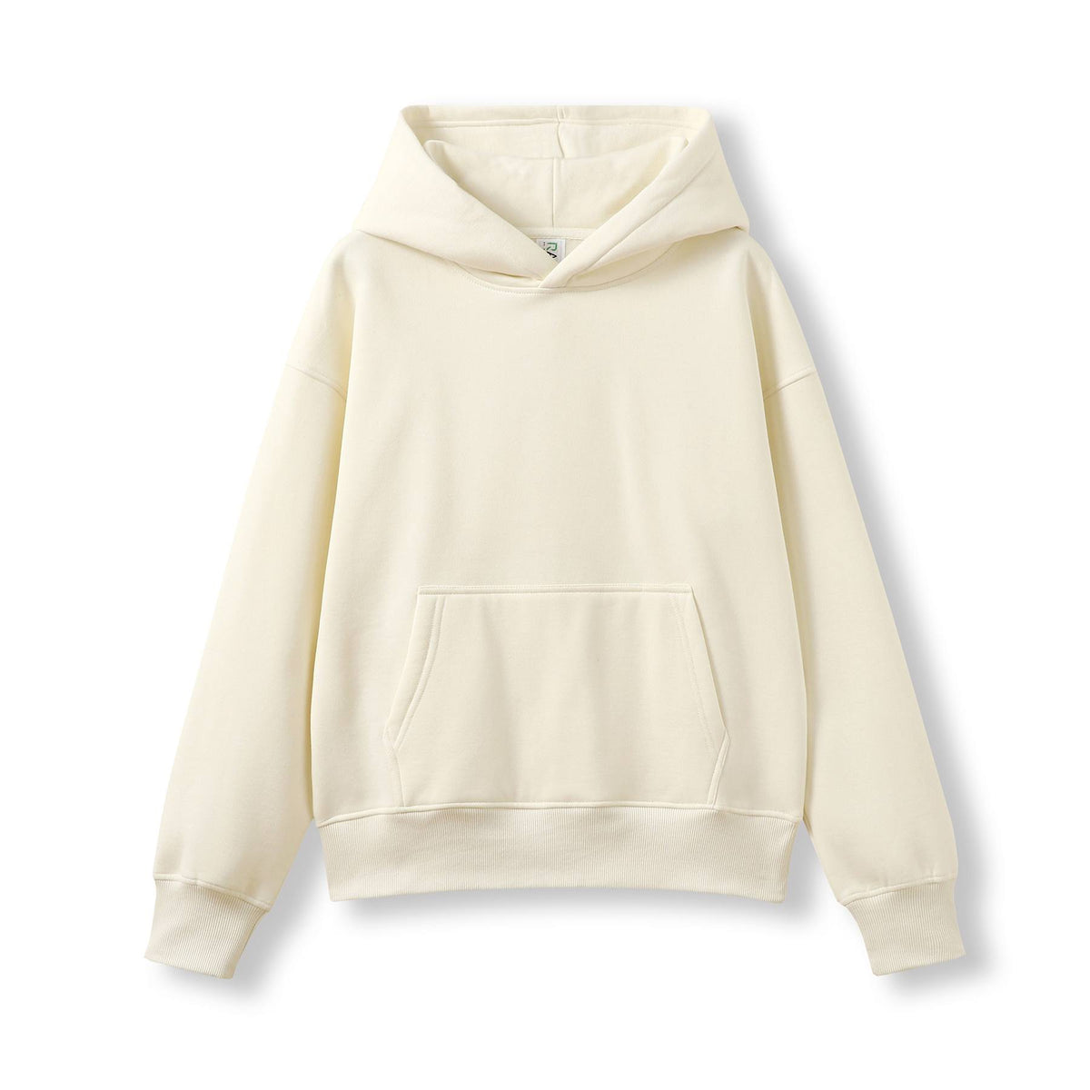 Kid's Easy Fit Oversize Hoodies - Off White - Front