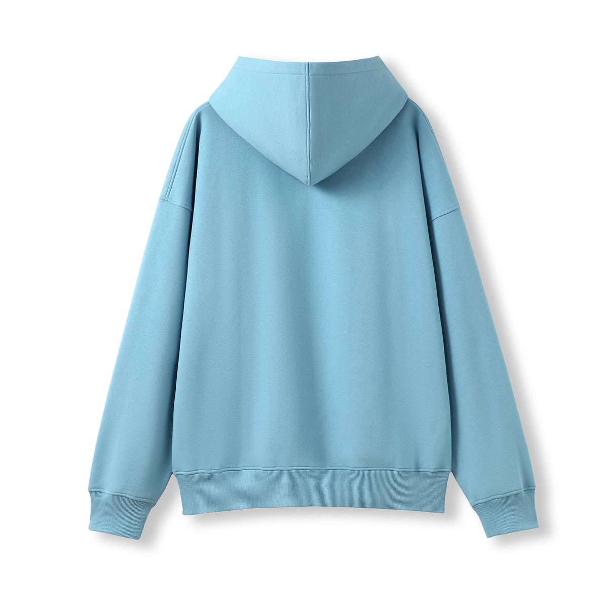 Adult's Easy Fit Oversize Hoodies - Earth Blue - Back