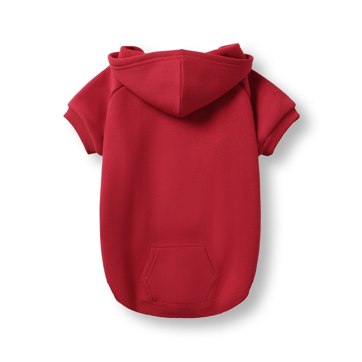 dog hoodies - Red - Back
